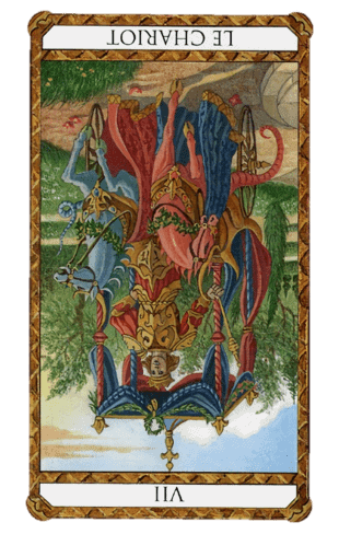 el carro tarot ambre invertida