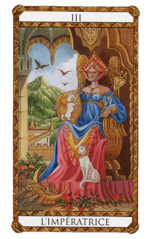 El Arcano Mayor La Emperatriz según el diseño del Tarot Ambre