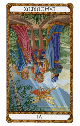 los enamorados tarot ambre invertida