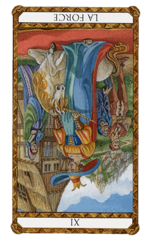 la fuerza tarot ambre invertida