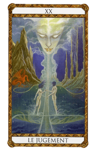 El Arcano Mayor El Juicio según el diseño del Tarot Ambre