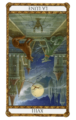 la luna tarot invertida