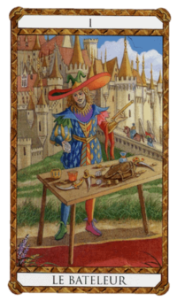 El Mago Arcanos Mayores según el diseño del Tarot Ambre