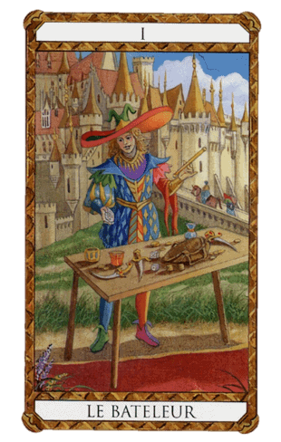 El Mago Arcanos Mayores según el diseño del Tarot Ambre