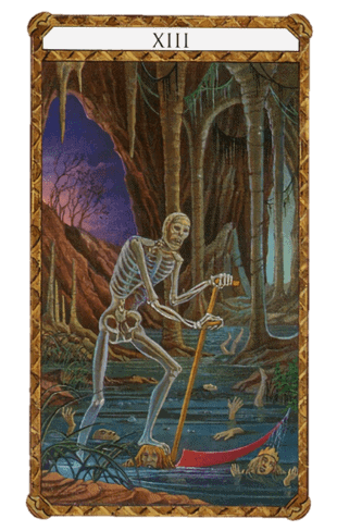 UsaTuTarot El Arcano Mayor La Muerte según el diseño del Tarot Ambre