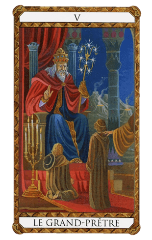 UsaTuTarot El Arcano Mayor El Papa según el diseño del Tarot Ambre