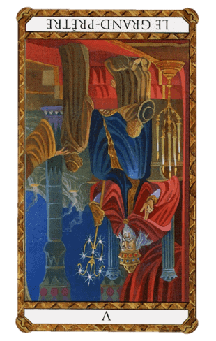 el papa tarot invertida el papa tarot ambre invertida