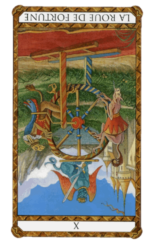 la rueda de la fortuna tarot invertida la rueda de la fortuna tarot ambre invertida