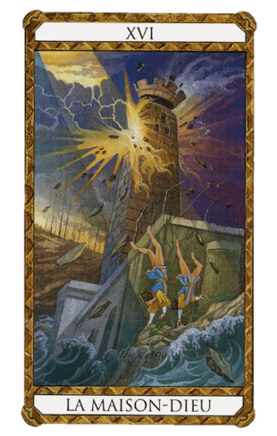 El Arcano Mayor La Torre según el diseño del Tarot Ambre