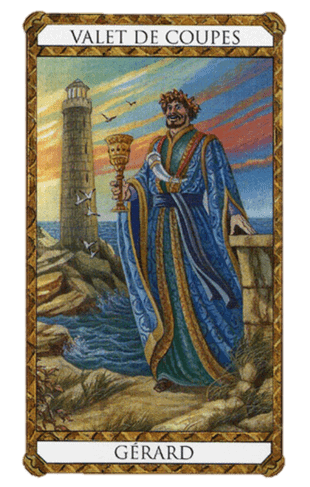 La Sota de Copas Arcano Menor según el diseño del Tarot Ambre