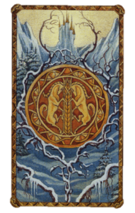 El As de Oros Arcano Menor según el diseño del Tarot Ambre
